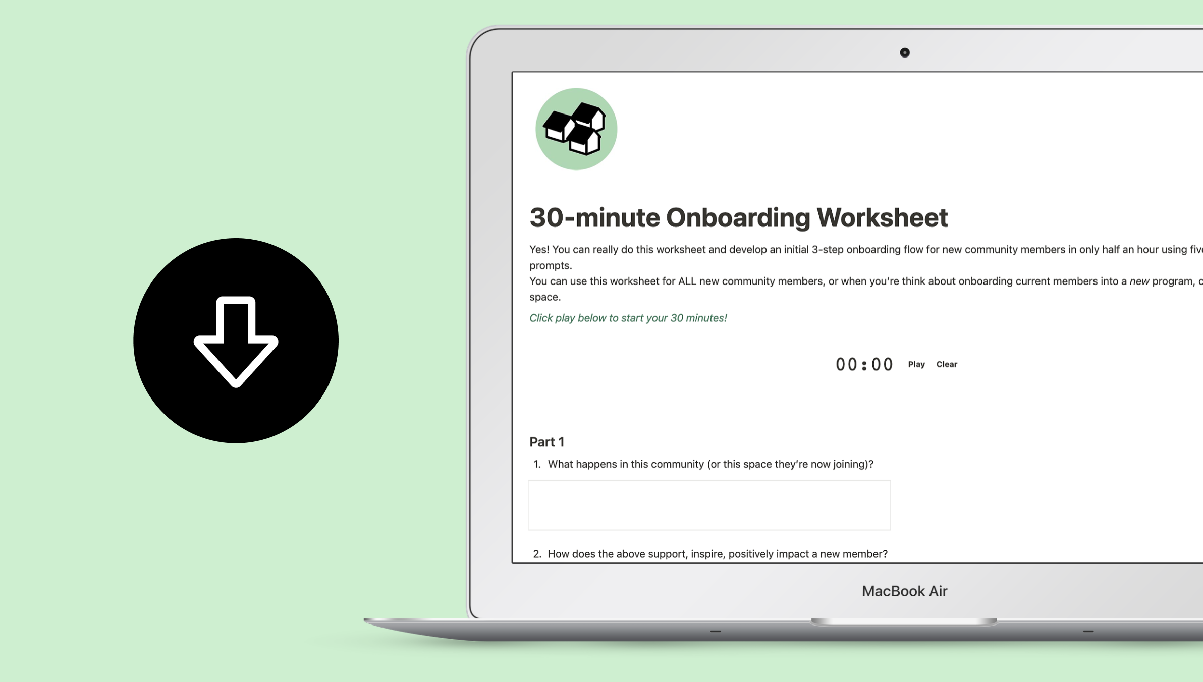30-minute Community Onboarding Worksheet